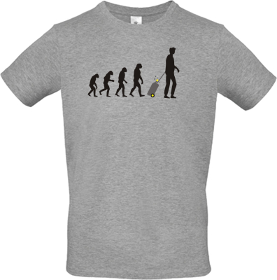 Camper T-Shirt: Evolution Camper zieht Toilette